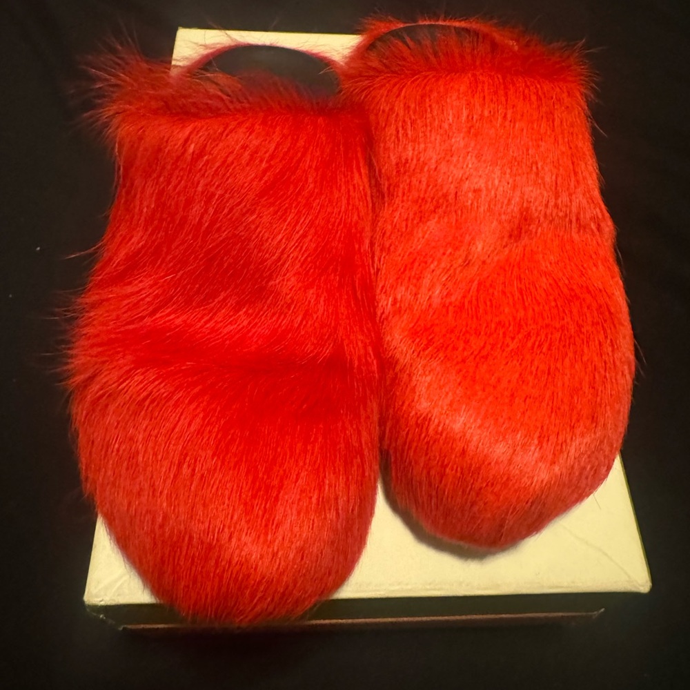 Red Marni Slippers